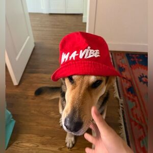 ‘I’m a vibe’ Red Bucket Hat